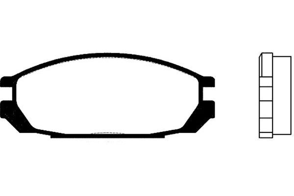 KAVO PARTS Комплект тормозных колодок, дисковый тормоз BP-6546